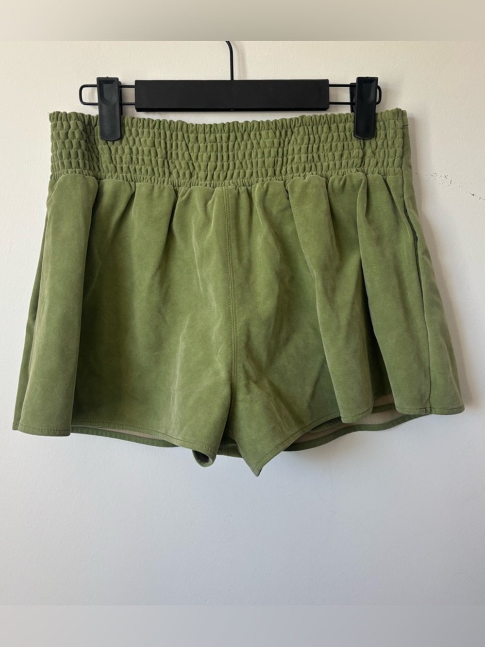 We The Free Paradise Found Green Vegan Suede Skort - Picture 10 of 14